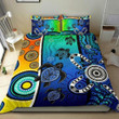 Aboriginal Bedding Set - Indigenous Turtle Dot Painting Art-HP