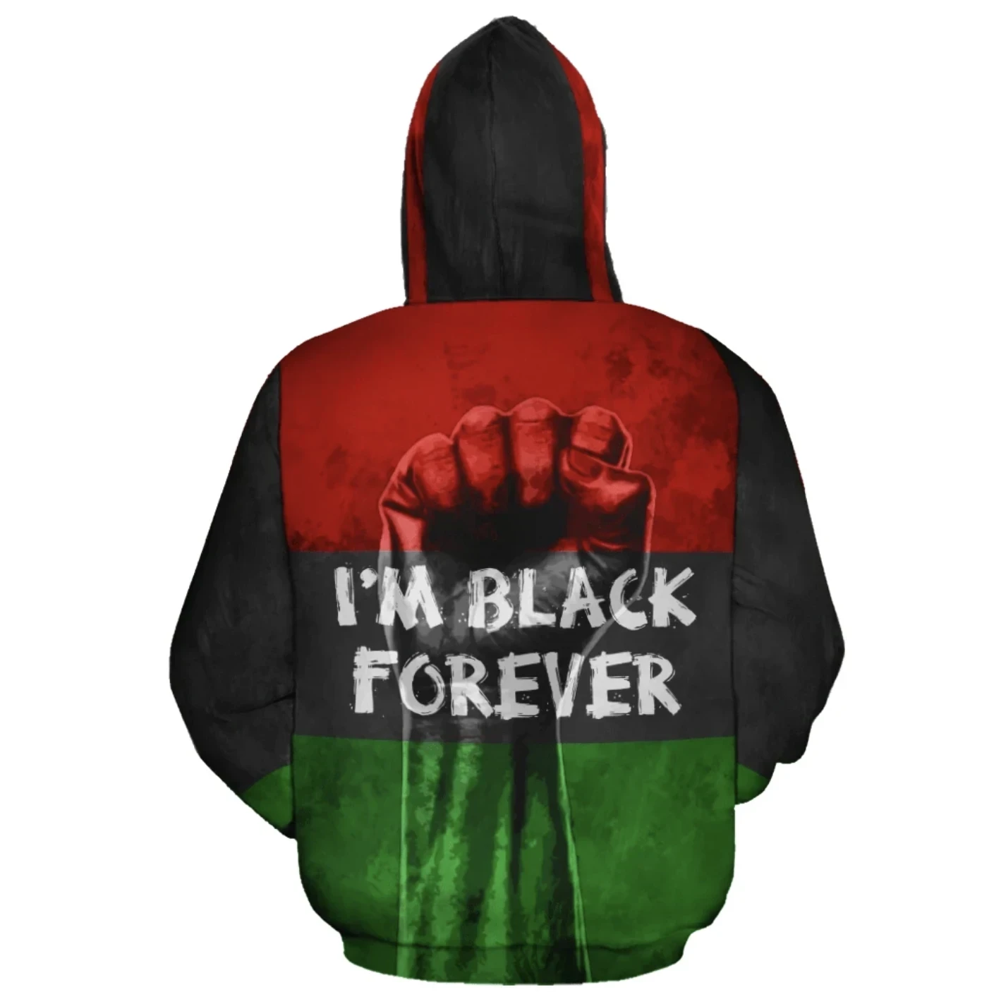 African Hoodie - African I'm Black Forever Hoodie