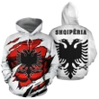 Albania In Me All Over Hoodie White NNK 1125