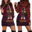 All Over Printed Anubis Hoodie Dress