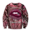 All Over Printed Camo Lips Shirts