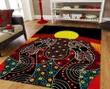 Aboriginal Australia Indigenous Together Painting Art Rug