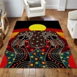 Aboriginal Australia Indigenous Together Painting Art Rug