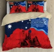 Australia Architectural Red Flag Painting Art Bedding Set