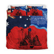 Australia Architectural Red Flag Painting Art Bedding Set