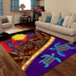 Aboriginal Culture Painting Art Colorful 3D Design Rug