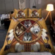 Amazing Four wolves dreamcatcher native Bedding set