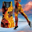 Aboriginal apparels the sun and lizards combo legging tanktop