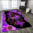 Aboriginal Naidoc Week 2021 Purple Butterflies 3D print Rug