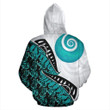 Maori Pounamu (Jade) Zip Up Hoodie HC0916 - Amaze Style™-Apparel