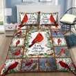 Beautiful Cardinal Birds I am always with you Bedding Set