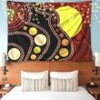 Aboriginal Flag Circle Dot Australia 3D Print Wall Tapestry
