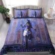 Anubis Face Blue Ancient Egyptian Mythology Culture 3D design Bedding set