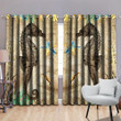 Rustic Seahorse Blackout Thermal Grommet Window Curtains HC25801 - Amaze Style™-Curtains