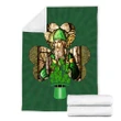 Shamrock Saint Patrick's Day 3D Design print Blanket
