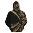 New Zealand Maori Hoodie - Circle Style - Gold HC - Amaze Style™-Apparel