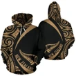 New Zealand Maori Hoodie - Circle Style - Gold HC - Amaze Style™-Apparel
