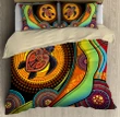 Aboriginal Bedding Set, Australia Turtles Painting Art Bedding Set