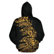 Polynesian Hoodie Painting Gold HC2901 - Amaze Style™-Apparel