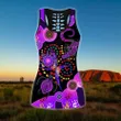 Aboriginal Naidoc Week 2021 Purple Turtle Lizard 3D print combo legging tanktop