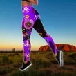 Aboriginal Naidoc Week 2021 Purple Turtle Lizard 3D print combo legging tanktop