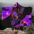 Aboriginal Naidoc Week 2021 Best Purple Turtle Lizard Hooded Blanket