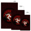 Celtic culture Triskelion Triple Red pattern 3D print Rug