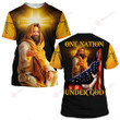 One Nation Under God Jesus Cross Yellow 3D All Over Printed Shirt MP030401 - Amaze Style™-Apparel
