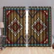 Native American Pattern Blackout Thermal Grommet Window Curtains Pi200501S1 - Amaze Style™-Curtains