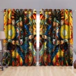 Native American Pow Wow Blackout Thermal Grommet Window Curtains Pi160504 - Amaze Style™-Curtains
