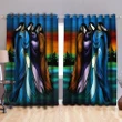 Native American Pow Wow Blackout Thermal Grommet Window Curtains Pi160501 - Amaze Style™-Curtains