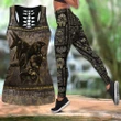 Ancient Egyptian Gods Combo Hollow Tanktop + Legging JJ120301 - Amaze Style™-Apparel