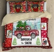 Xmas Dachshund Red Truck Bedding Set TR0909202 - Amaze Style™-Bedding Set