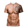 Muscle Tattoo 3D All Over Printed T-Shirt Pi28072002 - Amaze Style™-Apparel