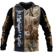 Highland Cattle Cow Hoodie T-Shirt Sweatshirt for Men and Women NM121105 - Amaze Style™-Apparel