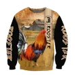 Rooster 3D All Over Printed Shirts for Men and Women AM251201 NM - Amaze Style™-Apparel