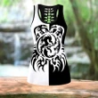 Black & White Dragon Tattoo Art Combo Tank + Legging HAC050502 - Amaze Style™-Apparel