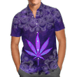 Happy Hippie With Mandala Purple 3D AOP Hawaii Shirt