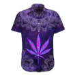 Happy Hippie With Mandala Purple 3D AOP Hawaii Shirt