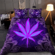 Happy Hippie With Mandala Purple 3D AOP Bedding Set