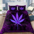 Happy Hippie With Mandala Dark Purple 3D AOP Bedding Set