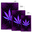 Happy Hippie With Mandala Dark Purple 3D AOP Rug