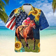 Horse Racing Sunflower Hawaiian Shirt | For Men & Women | Adult | HW8026