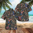 Camouflage Gun American Flag Hawaiian Shirt | For Men & Women | Adult | HW8236