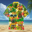 Pineapple Skull Tropical Hawaiian Shirt | For Men & Women | Adult | WT1339