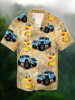 Blue Jeep with Funny Ducks Hawaiian Shirt | For Men & Women | Adult | HW4340
