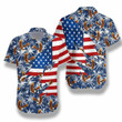 American Eagle Palm Tree Hawaiian Shirt | For Men & Women | Adult | HW7884