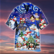 Chilling With Cute Penguins In Christmas Night Hawaiian Shirt | For Men & Women | Adult | WT1528