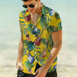 Guitar Yellow Tropical Leaves Hawaiian Shirt | For Men & Women | Adult | HW6510