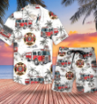 Firefighter Truck Hawaiian Shirt Set | Unisex | HS1098